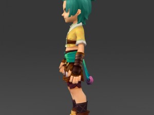 cartoon character bhuli Model 3D