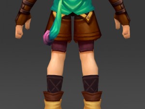 cartoon character bhuli Model 3D