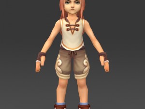 cartoon character chuli 3D Model