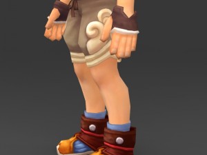 cartoon character chuli 3D-Modell