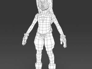 cartoon character chuli 3D-Modell