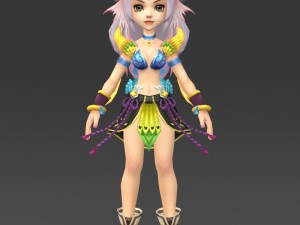 cartoon character eilu 3D मॉडल