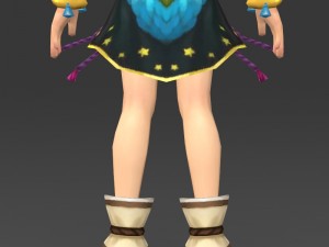 cartoon character eilu Model 3D