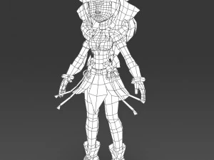 cartoon character eilu 3D Model