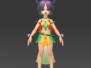 cartoon character fuli 3D Model