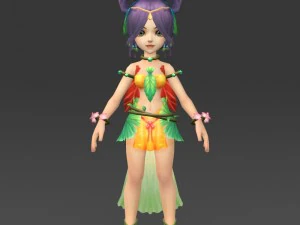 karakter kartun fuli Model 3D