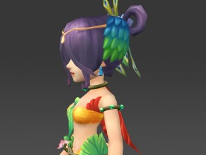 cartoon character fuli Model 3D