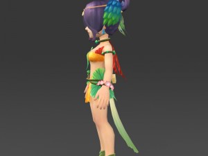 cartoon character fuli Model 3D