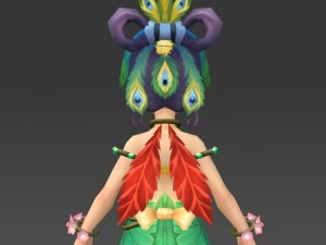 cartoon character fuli 3D Model