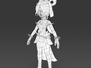 cartoon character fuli Model 3D