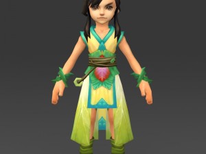 cartoon character khuli Modelo 3D