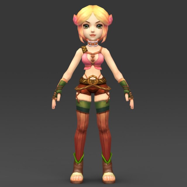 cartoon character kubdi 3D मॉडल .c4d .max .obj .3ds .fbx .stl .blend 