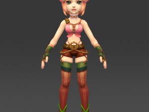 cartoon character kubdi 3D Model