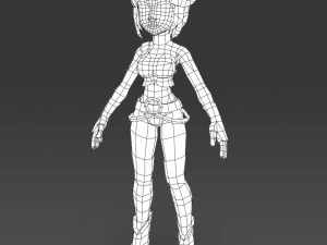 cartoon character kubdi 3D Model