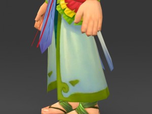 cartoon character muli 3D Модель
