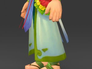cartoon character muli 3D Model