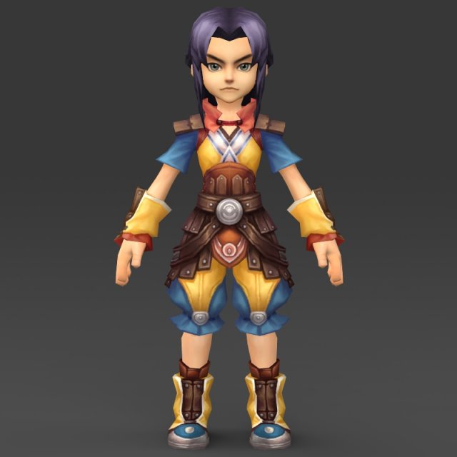 cartoon character puli Modello 3D .c4d .max .obj .3ds .fbx .stl .blend 