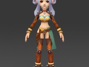 cartoon character thali Modelo 3D