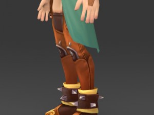 cartoon character thali 3D Model