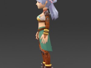 cartoon character thali 3D Model