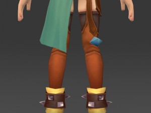 cartoon character thali 3D Model