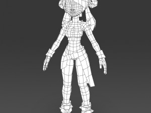 cartoon character thali 3D Model
