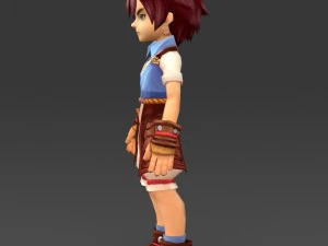 cartoon character tuli 3D Model