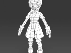 cartoon character tuli 3D Model