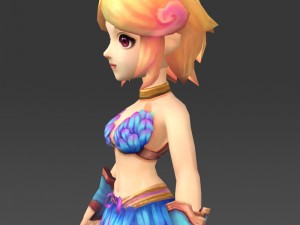 cartoon character julni Model 3D