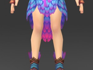 cartoon character julni Model 3D