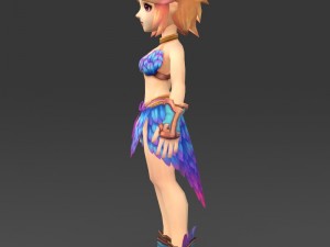 cartoon character julni Model 3D