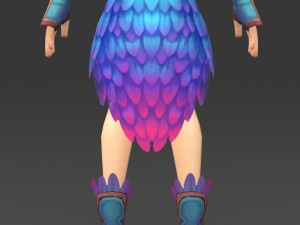 cartoon character julni Model 3D