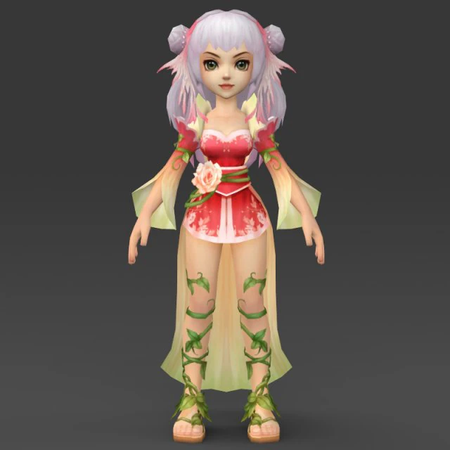 cartoon character dhuli 3D Model .c4d .max .obj .3ds .fbx .stl .blend 