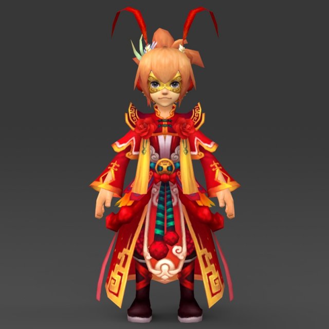 cartoon character king bunda Modelo 3D .c4d .max .obj .3ds .fbx .stl .blend 