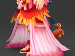 cartoon character queen bandi Modelo 3D