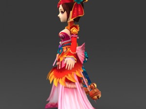 cartoon character queen bandi Modelo 3D