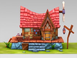 game ready fantasy sweet home Modelo 3D