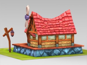 game ready fantasy sweet home Modelo 3D