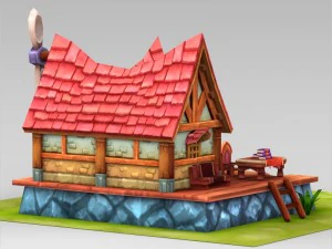 game ready fantasy sweet home 3D Model