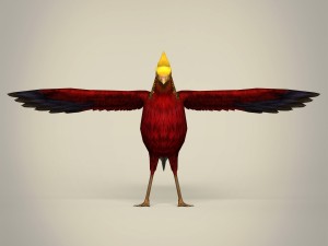 game ready fantasy bird 3D 모델