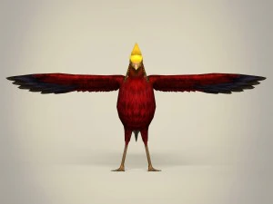 game ready fantasy bird 3D Model