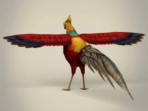 game ready fantasy bird 3D Model