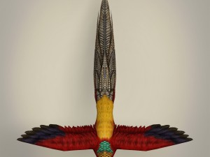 game ready fantasy bird 3D 모델