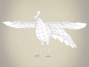 game ready fantasy bird 3D Model