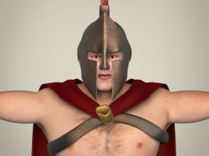 realistic spartan warrior 3D Model