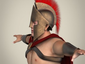 realistic spartan warrior Modelo 3D