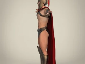 realistic spartan warrior 3D Model
