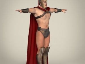 realistic spartan warrior Modelo 3D