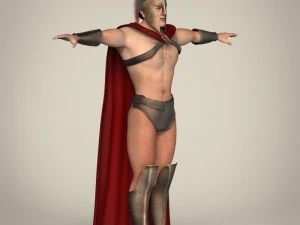 realistic spartan warrior 3D Model