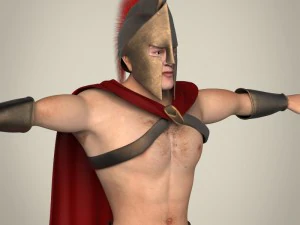 realistic spartan warrior 3D Model